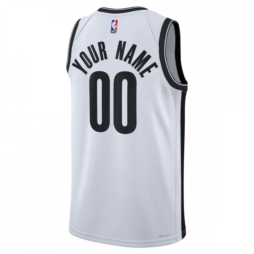 Brooklyn Nets Unisex 2022/23 Swingman Custom Jersey White - Association Edition-Pro Kit Vault | Brand New 26/27 Sports Jerseys